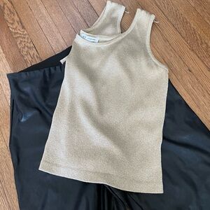St John women’s gold tank top small petite